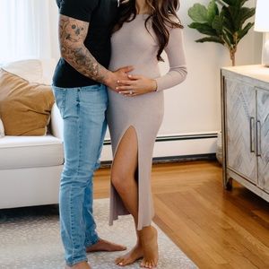 Abercrombie & Fitch Knit Midi Dress